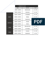 Horario 2do Ciclo