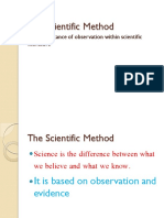 Scientific Method Observation