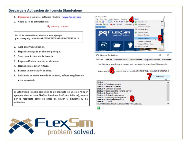 Activación de Licencia Stand-alone FlexSim | PDF