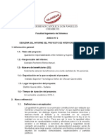 Anexo #2 Esquema Del Informe Del Proyecto de Intervención Social