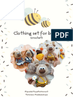 Clothing Set For Amigurumi Bears