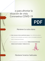 Pautas de afrontamiento Covid19