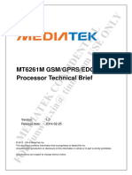 MT6261M GSM - GPRS - EDGE-RX SOC Processor Technical Brief v0.4 PDF