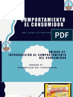 Comportamiento El Consumidor: Mba. Jorge Luis Martínez Pérez
