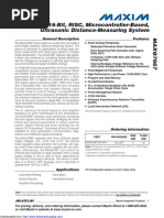 16-Bit, RISC, Microcontroller-Based, Ultrasonic Distance-Measuring System