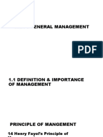 Unit I - General Management