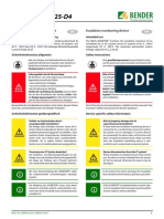 ISOMETER® IR425-D4: Isolationsüberwachungsgerät Insulation Monitoring Device