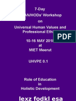 HVPE 0.1 Holistic Devl & Role of Edu