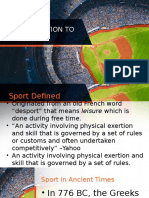 Introduction To Sports