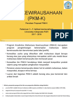 Penulisan Proposal PKM-KEWIRAUSAHAAN (PKM-K)