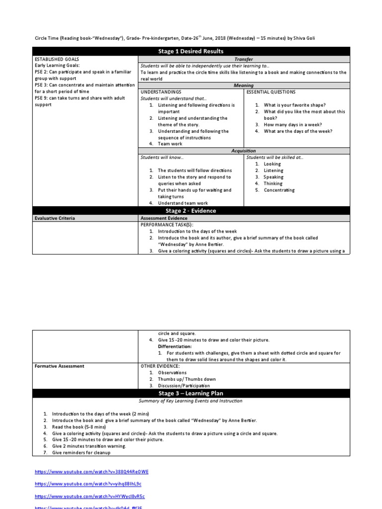 lesson-plan-for-circle-time-songs-brain-breaks-pdf-neuropsychology