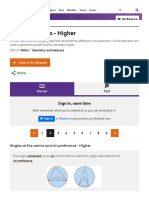 Angles at The Centre and Circumference - Higher - Circle Theorems - Higher - Edexcel - GCSE Maths Revision - Edexcel - BBC Bitesize PDF