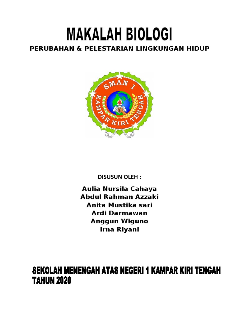 Makalah Biologi Perubahan Lingkungan