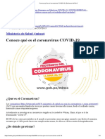 Conoce Qué Es El Coronavirus COVID-19 - Gobierno Del Perú