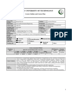 Islamic University of Technology: Course Outline and Course Plan