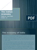 The Indian Economy: Made By: Sara Wael Grade: 12