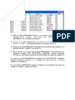 Gestión de tablas PERSONAS, EMPLE y DEPART mediante instrucciones DML