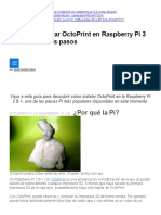 Cómo Configurar OctoPrint en Raspberry Pi 3 B +