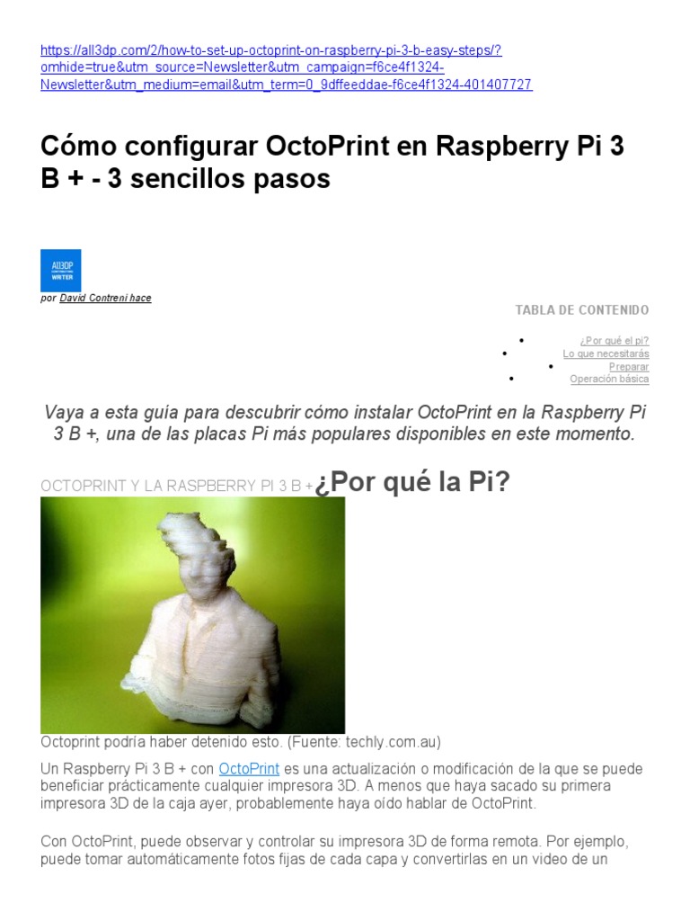 Instalar OctoPrint en Raspberry Pi 3 B+ | PDF | Raspberry Pi ...