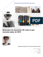 Materiales de Impresión 3D Todo Lo Que Necesita Saber en 2019