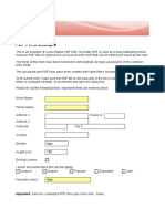 Fillable PDF Form Example