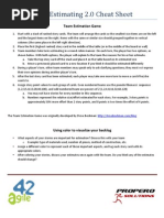 Download Agile Estimating 20 Cheat Sheet by Peter Saddington SN45836026 doc pdf