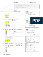 Soal TRY OUT Matematika UNBK 2020 SMK Sleman