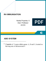 RH Immunisation: Harika Priyanka. K Asst. Professor Acon