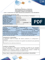 Fase 4 - Determinar Las Etapas Del Proceso Productivo y Sus Indicadores