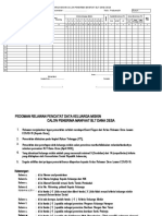 Form Pendataan Calon Penerima BLT DD