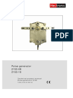 Technical Product Manual Pulse Generator 2153