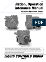 Manual de Instalacion, Operacion y Mantenimiento - PT - Series - Sliding - Vane PDF