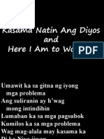 Kasama Natin Ang Diyos & Shout To The Lord - 121910