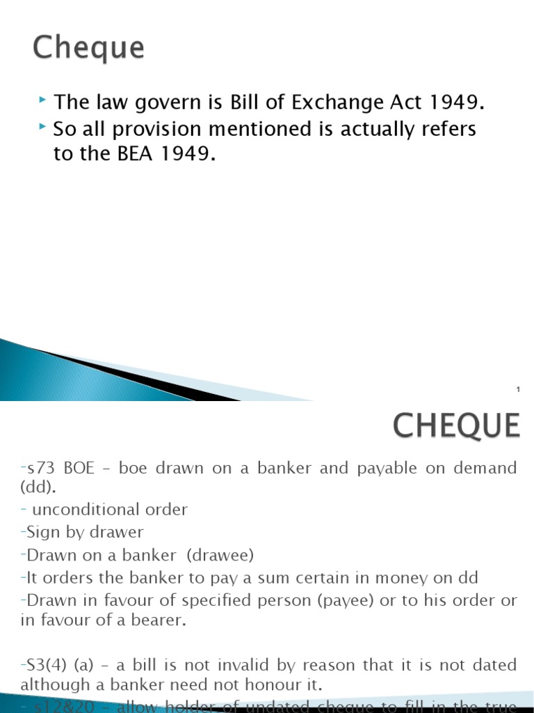 Understanding Cheque Regulations | PDF | Cheque | Payments