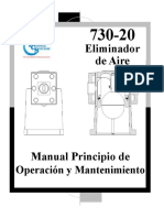 Eliminador de Aire Manual de Operación y Mantenamiento 730-20 PDF