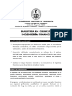 Detalle - Maestría en Ingeniería Financiera