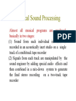 Musical Sound Processing Techniques