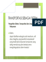 Transportasi Sebagai Sistem