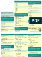 Beginners Python Cheat Sheet PCC If While