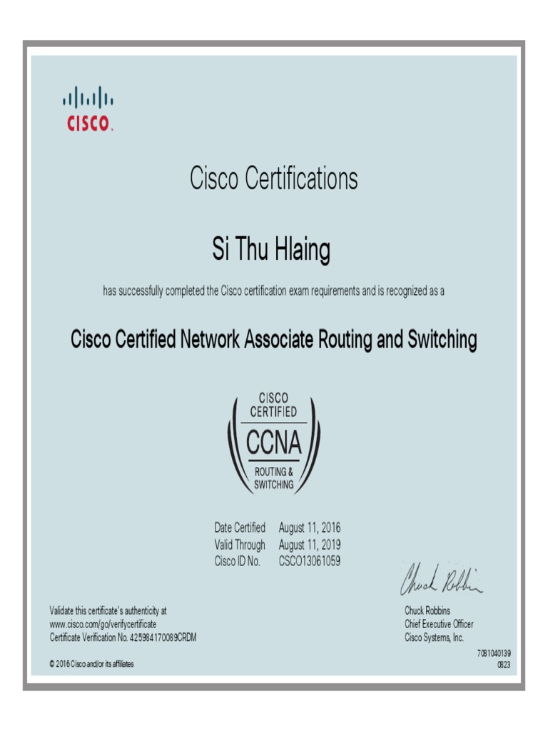 cisco cert