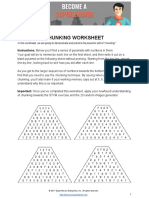 Chunking Worksheet: Instructions