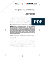 A Falta de Formação Dos Jornalistas Científicos Na PDF