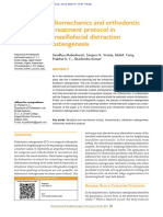 Biomechanics and orthodontic treatment in maxillofacial distraction