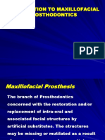 Maxillofacial Prosthesis: An Introduction