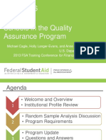 Quality Assurance Program