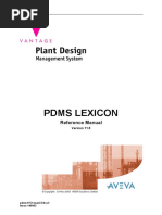 Pdms Lexicon: Reference Manual