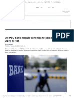 All PSU Bank Merger Schemes