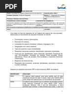 Instrumento de avaliação - Análise de Requisitos - Especificação de requisitos (1).pdf