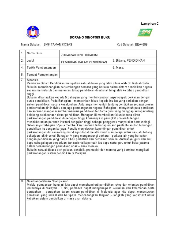 Sinopsis Buku Pdf
