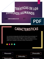 Caracterìsticas de Los Derechos Humanos